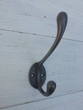 Simple sleek elegant Victorian Coat Hook - Retro Antique Finish Cast antique Iron 11cm
