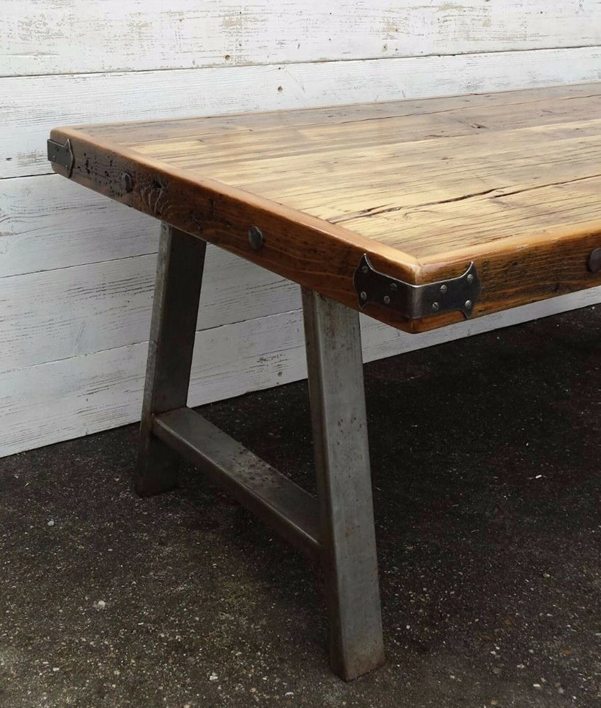 2 x Industrial Metal Table Legs - A Frame Style - Set of 2