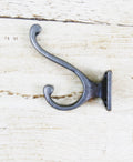 Hat and Coat Hook square base design - Retro Antique Finish Cast antique Iron