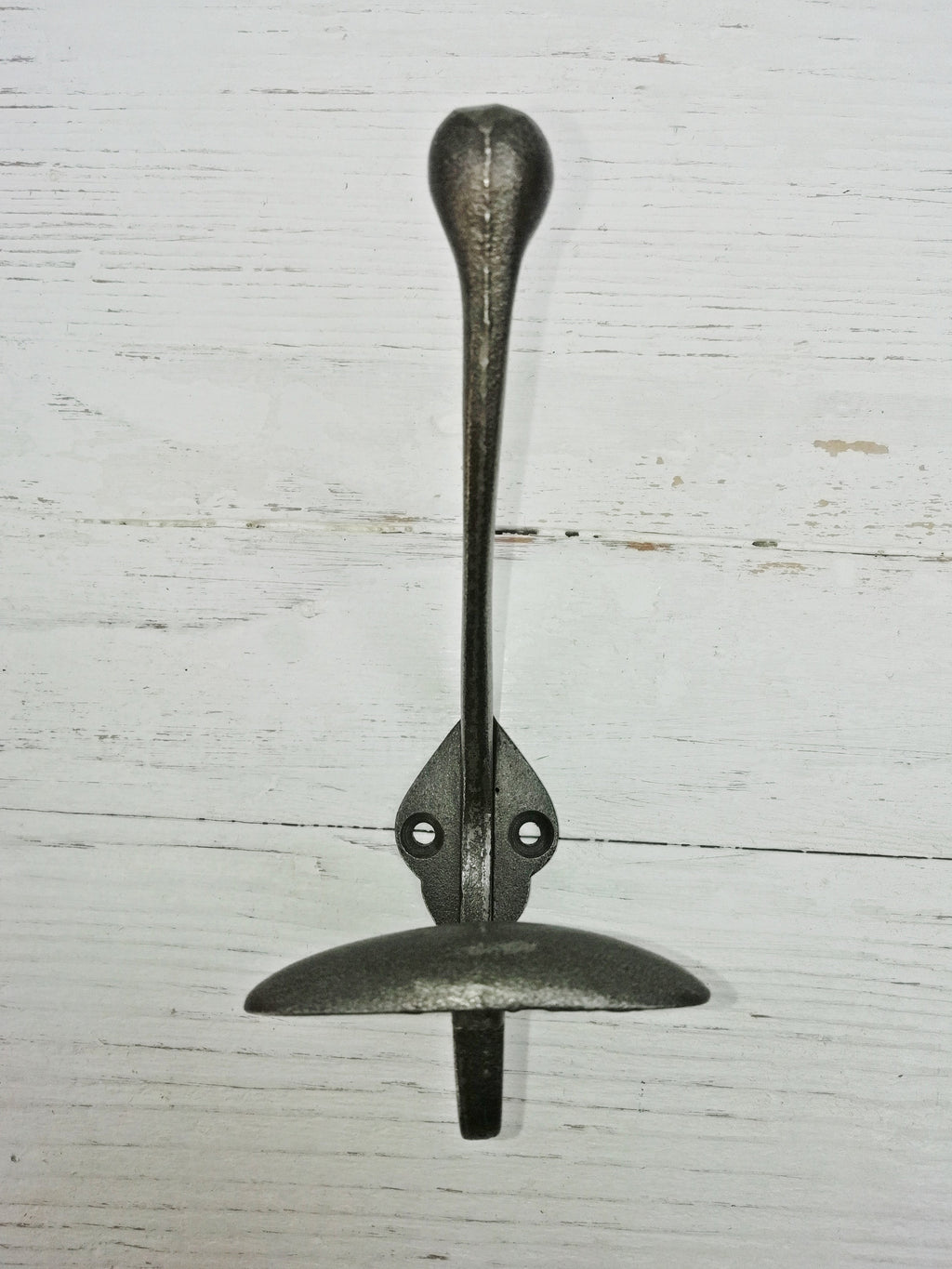 Coat Hook WIDE Double antique cast iron hook