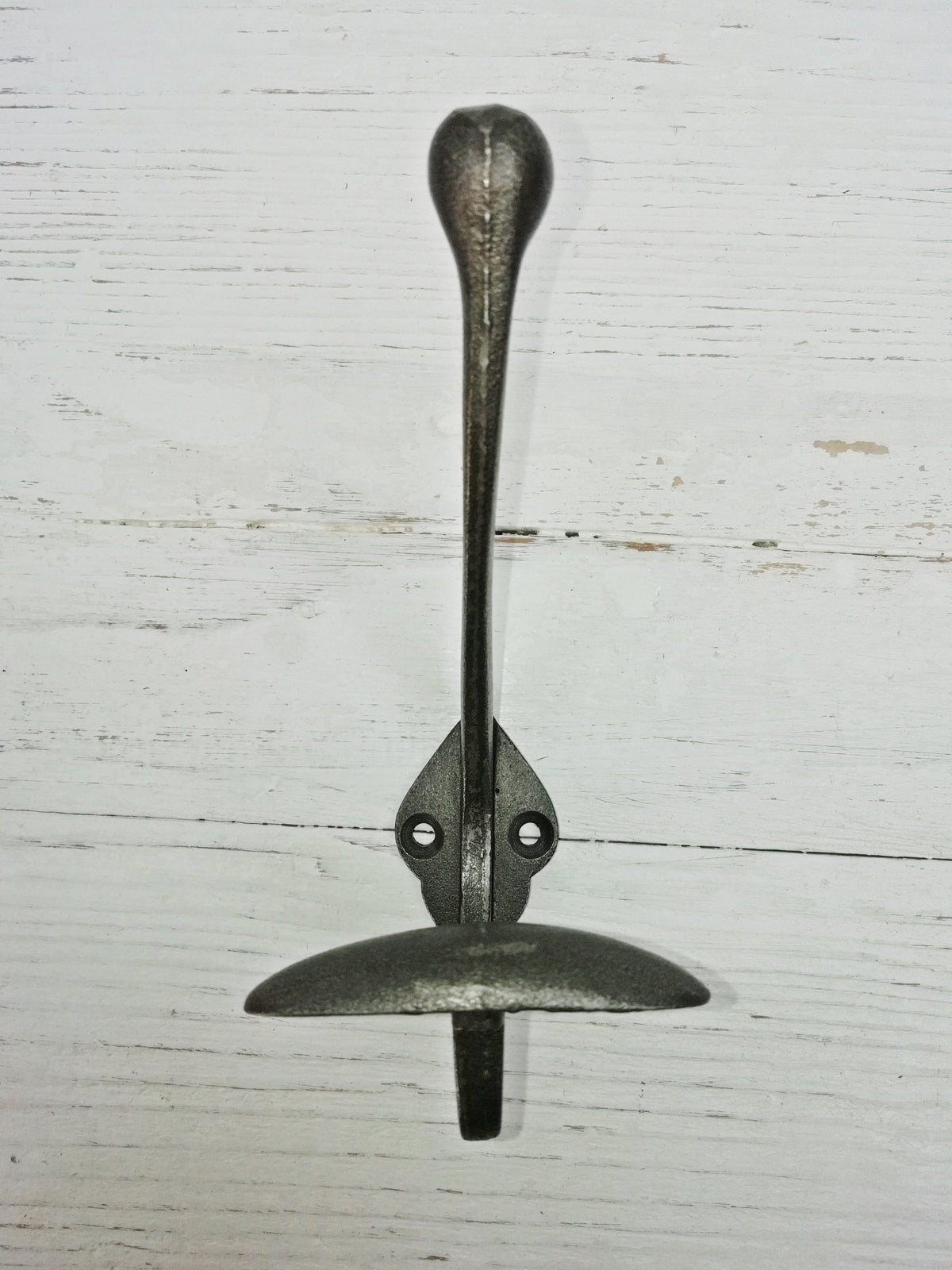 Coat Hook WIDE Double antique cast iron hook