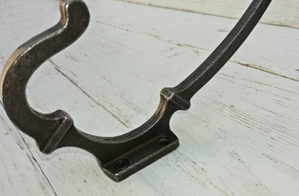French ART DECO Art Nouveau period Cast Iron Hat & Coat Hook Decorative Antique Victorian Bedroom Bathroom Door Wall Victorian Vintage Hooks