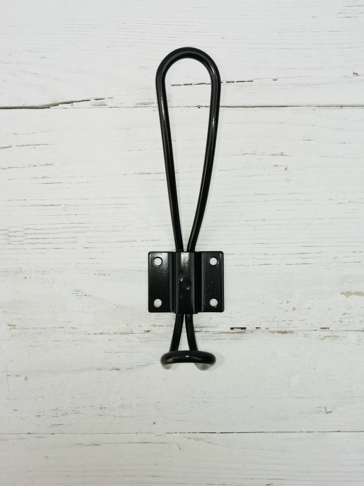 Black Coat Hook Wire School cloakroom style hooks Retro Antique Finish