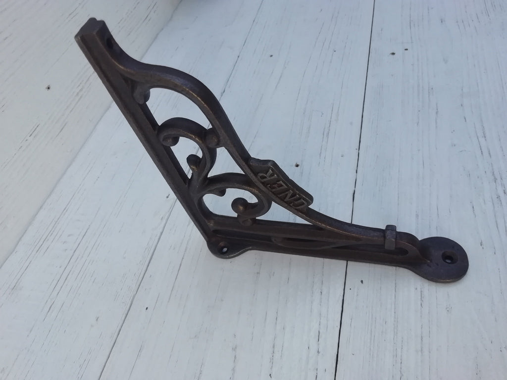 1pc Shelf Wall Bracket GNER scroll design rustic shelf Bracket wall Support books storage Cast Iron book shelf Wall Bracket Support