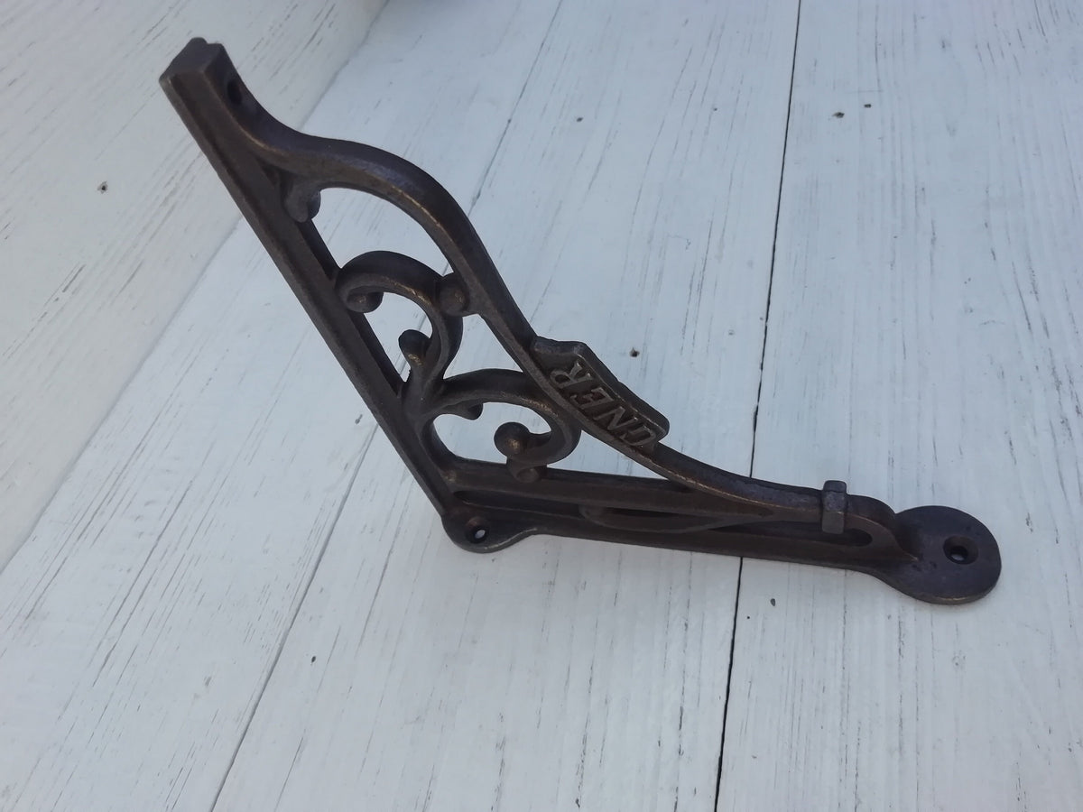 1pc Shelf Wall Bracket GNER scroll design rustic shelf Bracket wall Support books storage Cast Iron book shelf Wall Bracket Support