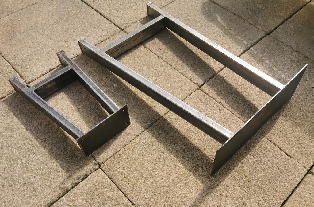 2 x Industrial Metal Table Legs - A Frame Style - Set of 2