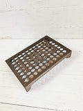 1883 Cast Iron Air Brick/ Trivet stand Vent Victorian style, hot pot stand - 9'' x 6''