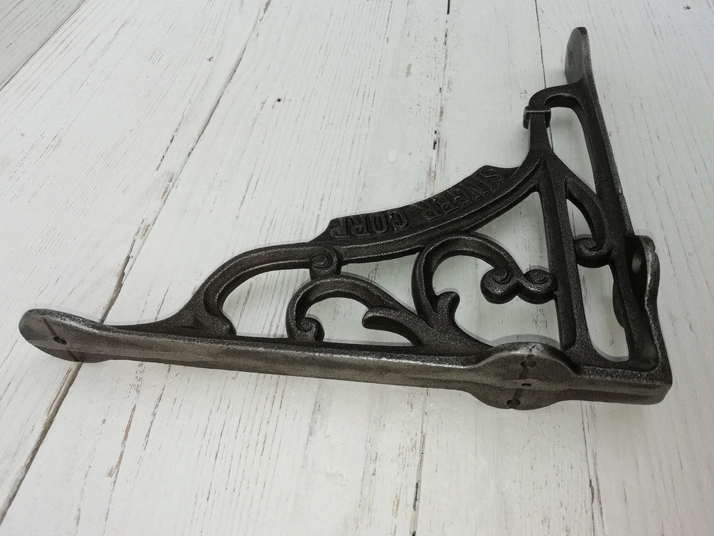 1pc decorative shelf support SINGER design Bracket, wall Support books storage Cast Iron book shelf, suitable for scaffold board
