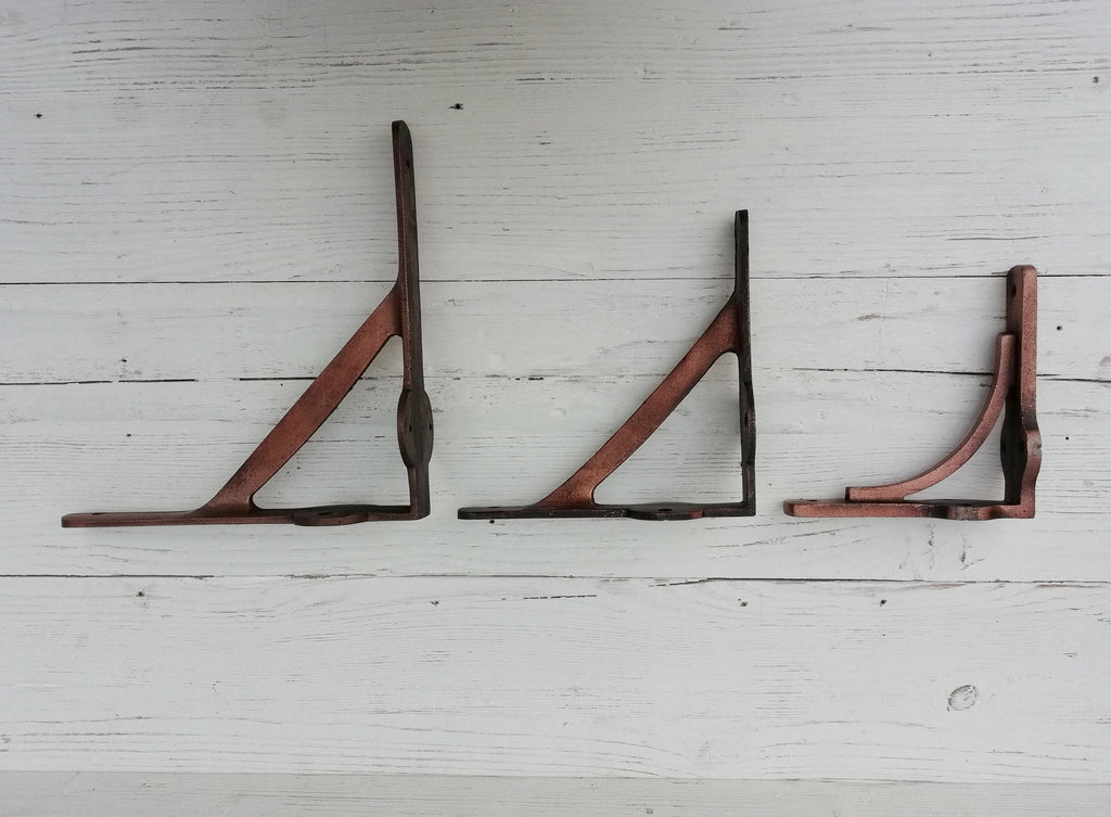 1pc GALLOWS Radiator Lugs (3 sizes available) Antique Copper book shelf Wall Bracket Support