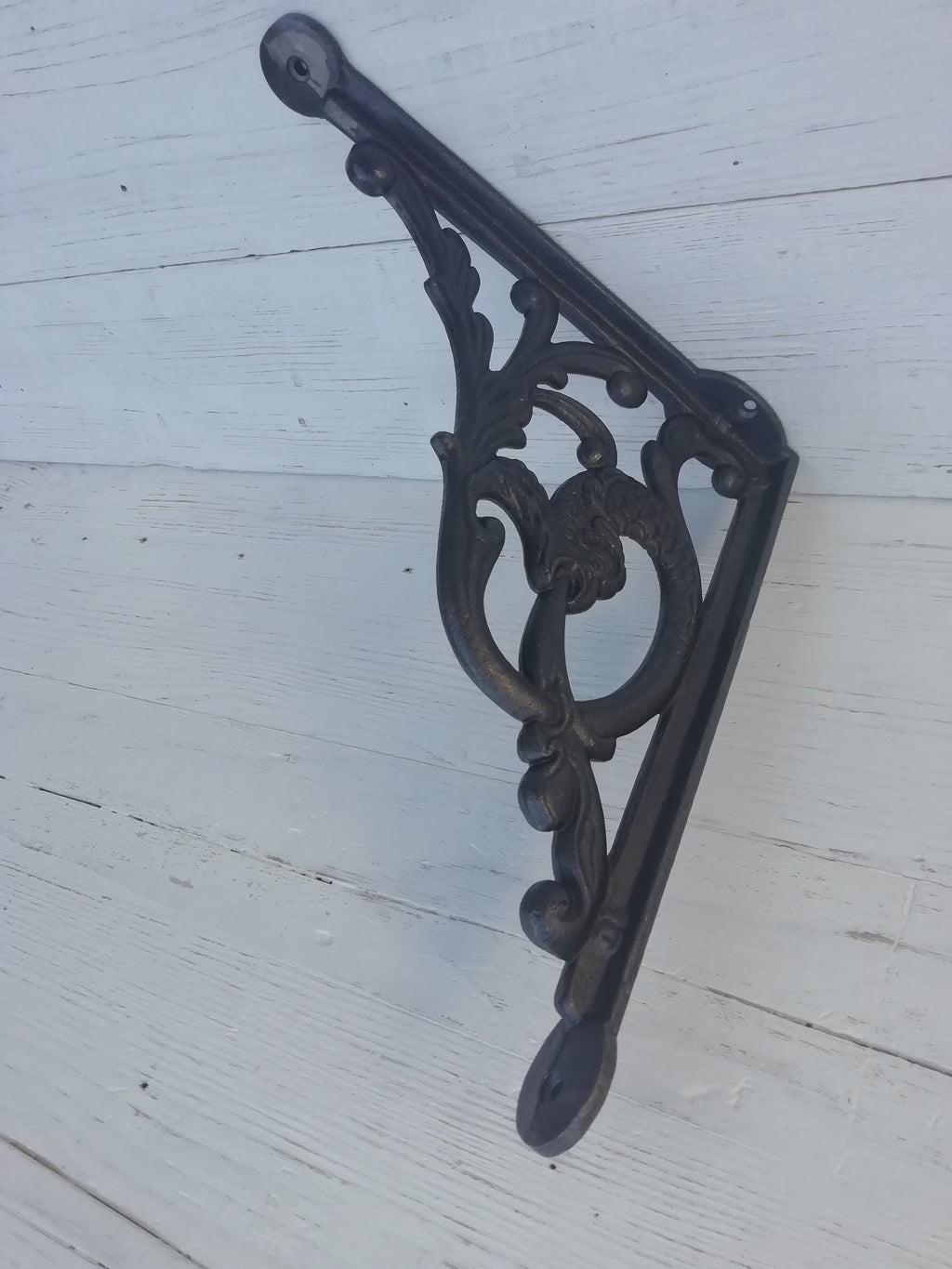 1pc LARGE Shelf Bracket SERPENT Design Cast antique Iron 24cm x 26cm book shelf Wall Bracket Support