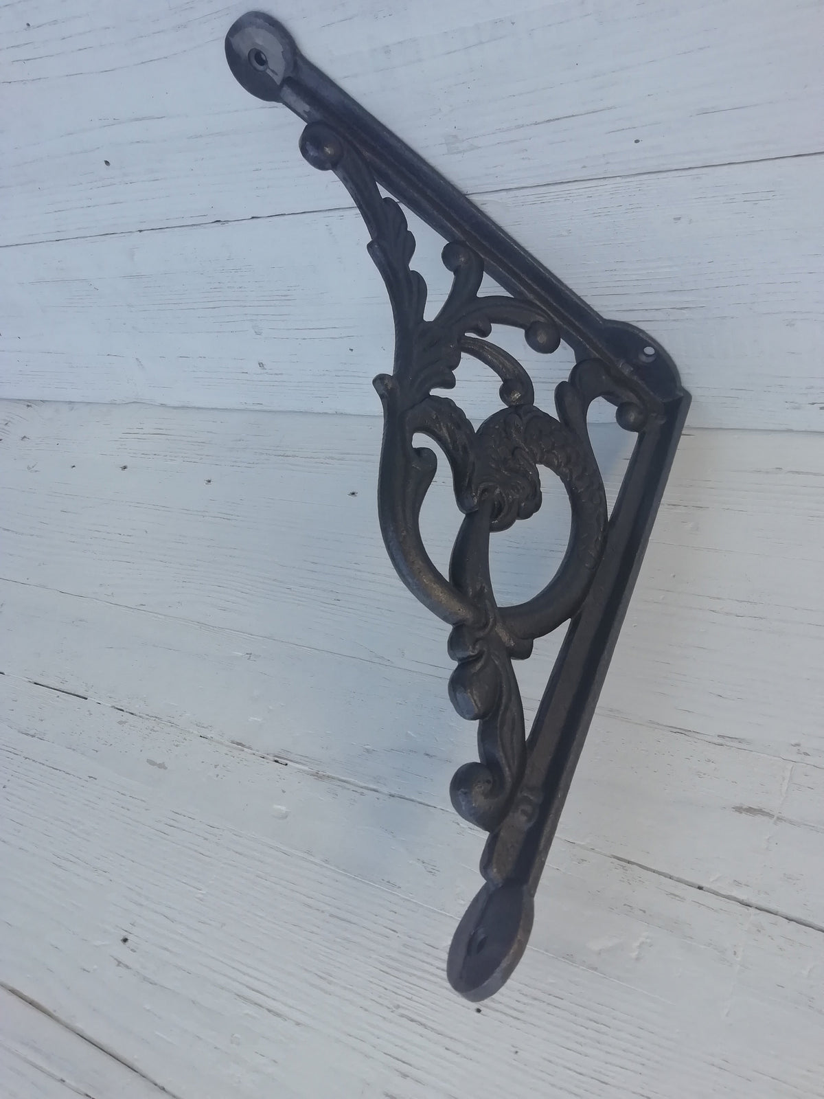 1pc LARGE Shelf Bracket SERPENT Design Cast antique Iron 24cm x 26cm book shelf Wall Bracket Support