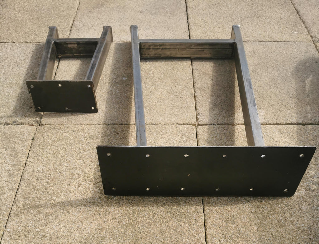 2 x Industrial Metal Table Legs - A Frame Style - Set of 2