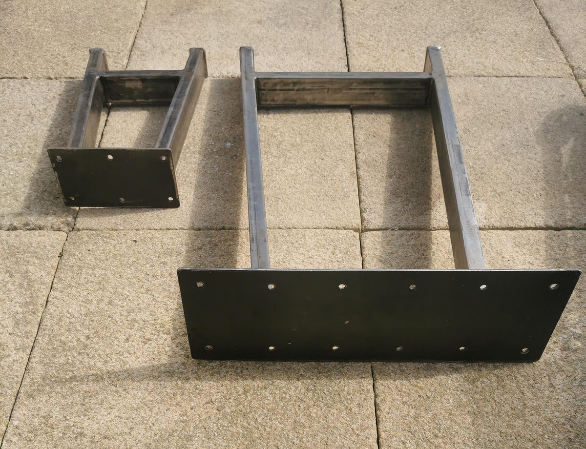 2 x Industrial Metal Table Legs - A Frame Style - Set of 2