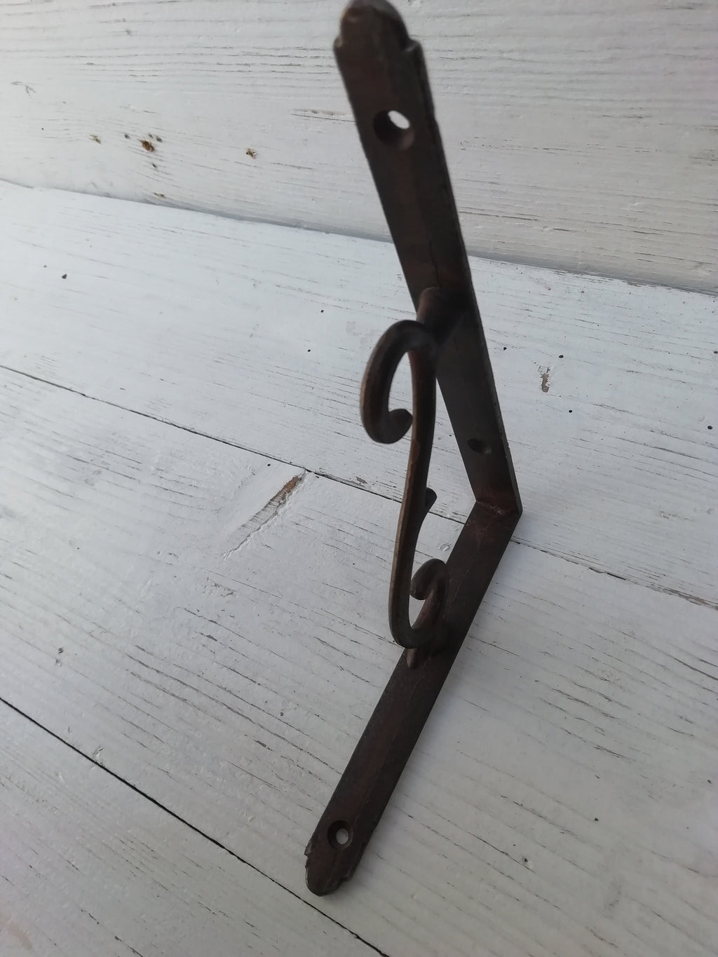1pc Shelf Wall Bracket Thorn scroll design rustic shelf Bracket wall Support books storage Cast Iron book shelf Wall Bracket Support