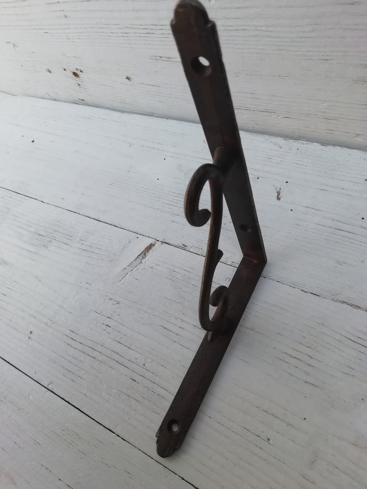1pc Shelf Wall Bracket Thorn scroll design rustic shelf Bracket wall Support books storage Cast Iron book shelf Wall Bracket Support