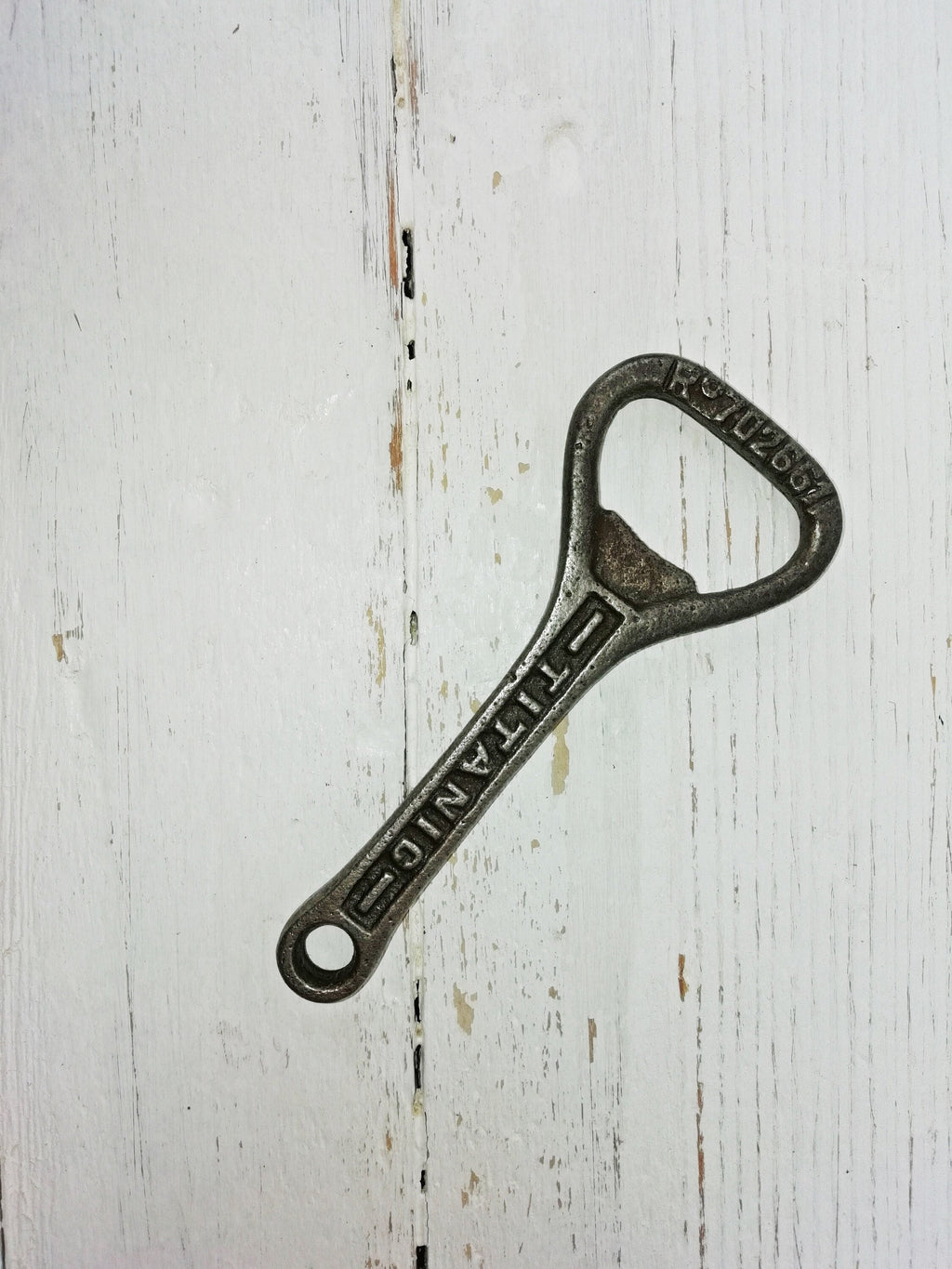 Antique Vintage TITANIC Handheld Keyring Cast Iron Bottle Opener - Bar, Hotel, Pub, Man cave, Anniversary, Best Man gift idea