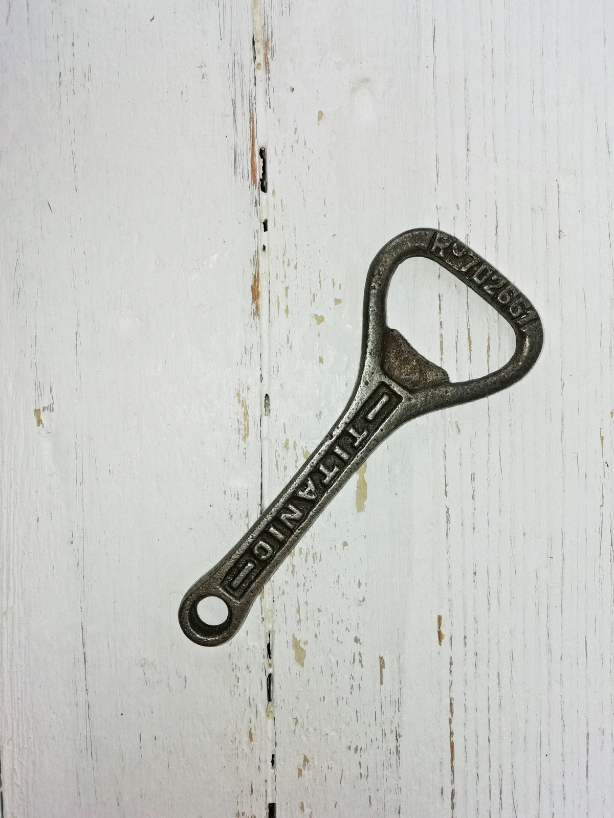 Antique Vintage TITANIC Handheld Keyring Cast Iron Bottle Opener - Bar, Hotel, Pub, Man cave, Anniversary, Best Man gift idea