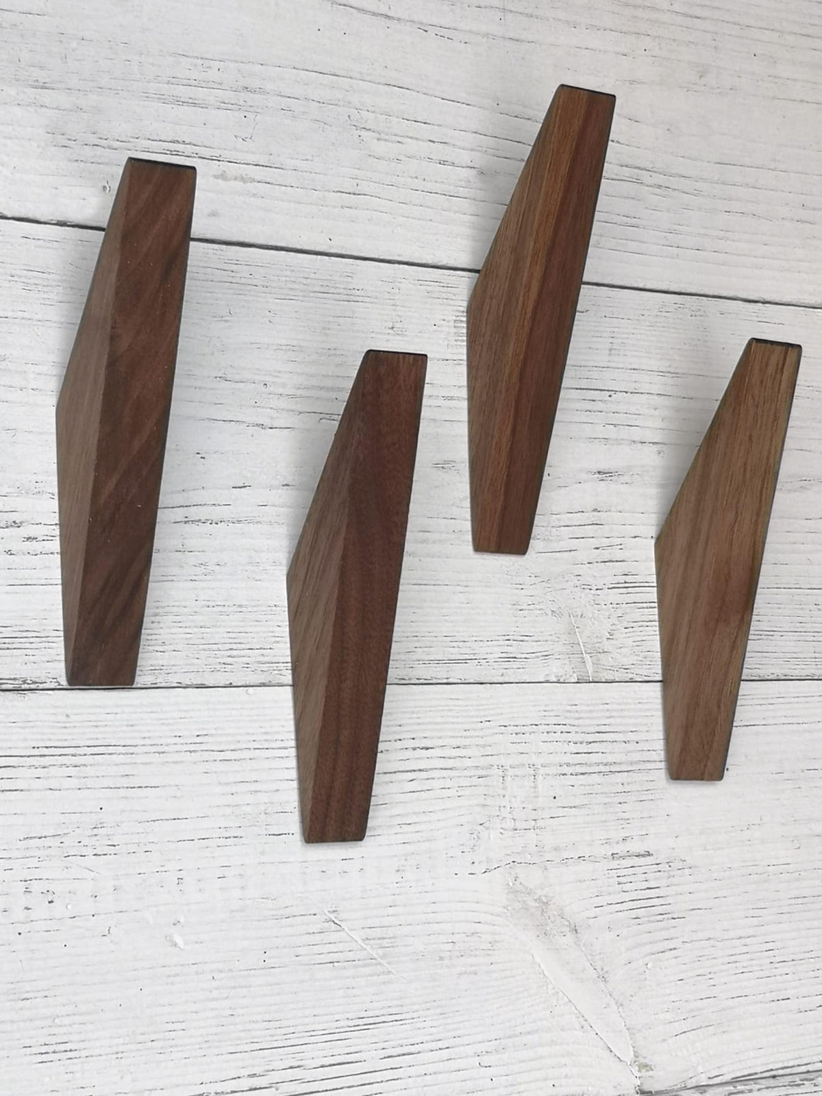 Walnut Wood Wall Coat Hooks, Decorative Wall Hooks, Towel Hangers, Hooks for Walls, Storage Solutions. Solid wood. Scandinavian style modern