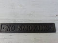 Cast Iron 'NO SMOKING' Door Plaque Wall Sign Cast Iron Room vintage retro Industrial. For Pub Restaurant Cafe