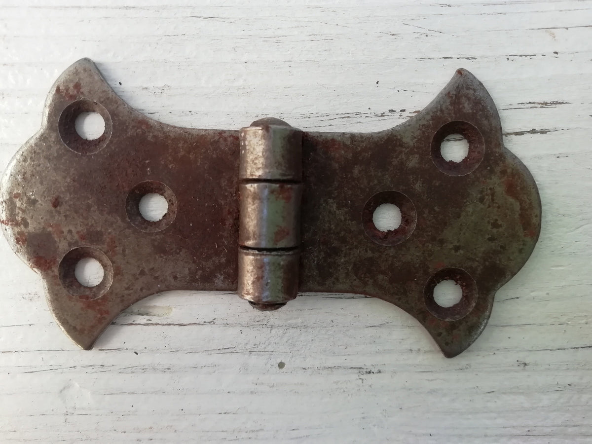 1pc Rustic Rusty cast antique iron Ornate Chest Box Trunk Casket Cabinet Gate Door Butterfly Hinges