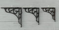 1pc cast antique iron vintage rustic Victorian scroll shelf support brackets wall mounted