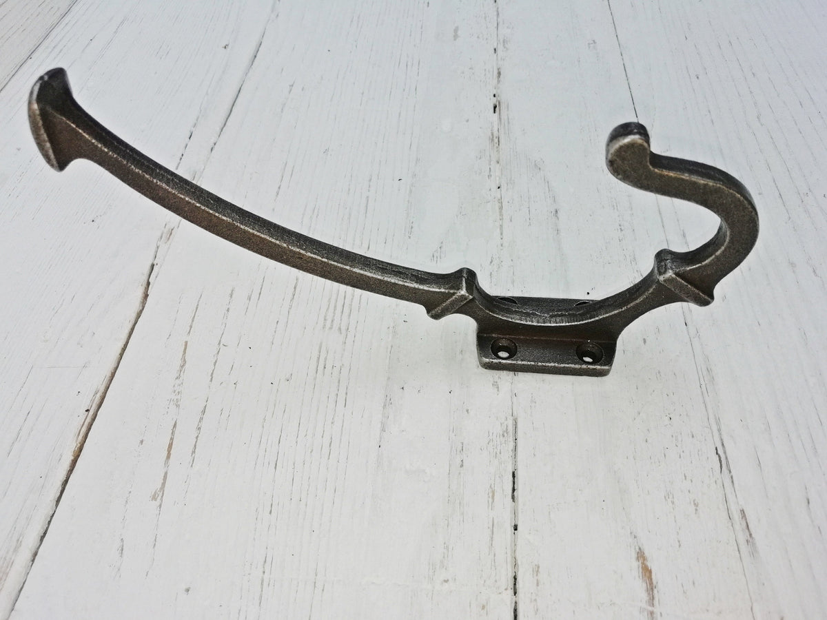 French ART DECO Art Nouveau period Cast Iron Hat & Coat Hook Decorative Antique Victorian Bedroom Bathroom Door Wall Victorian Vintage Hooks