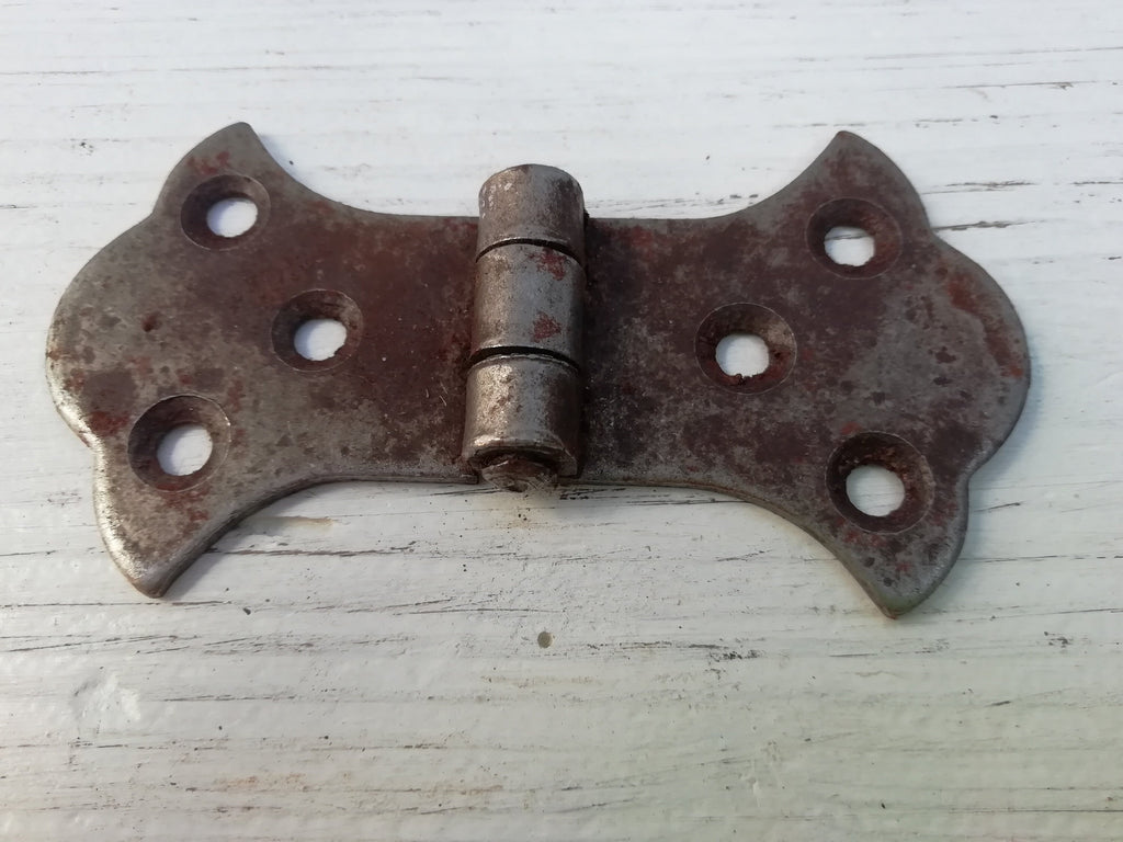 1pc Rustic Rusty cast antique iron Ornate Chest Box Trunk Casket Cabinet Gate Door Butterfly Hinges