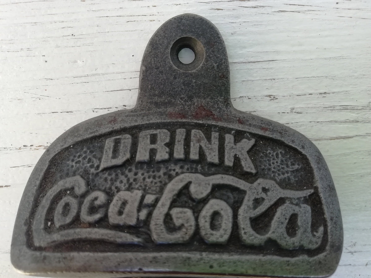 Bottle Opener Wall Mounted COCA COLA Cast antique Iron, Great gift idea, Barware