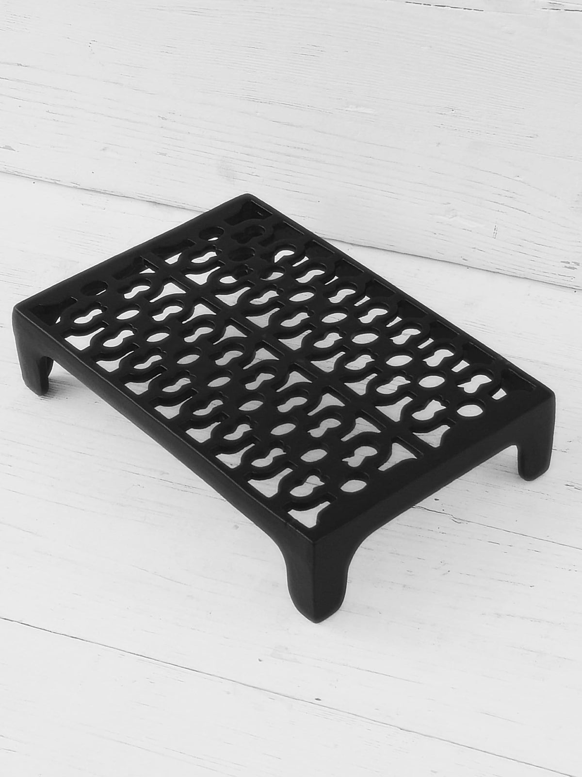 Cast Iron Air Brick/ Trivet stand Vent Victorian style, hot pot stand - 9'' x 6''