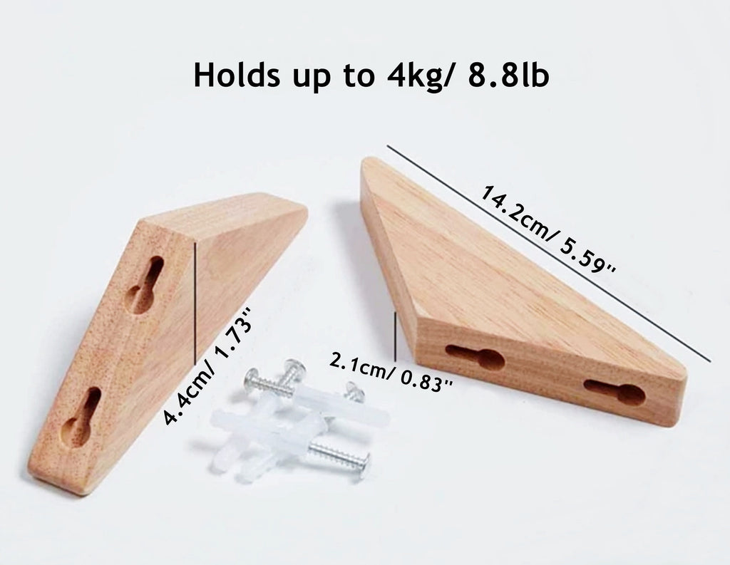 Wooden Wall Coat Hooks, Decorative Wall Hooks, Wooden Towel Hanger, Hooks for Wall, storage solution. Solid wood. Scandinavian style modern