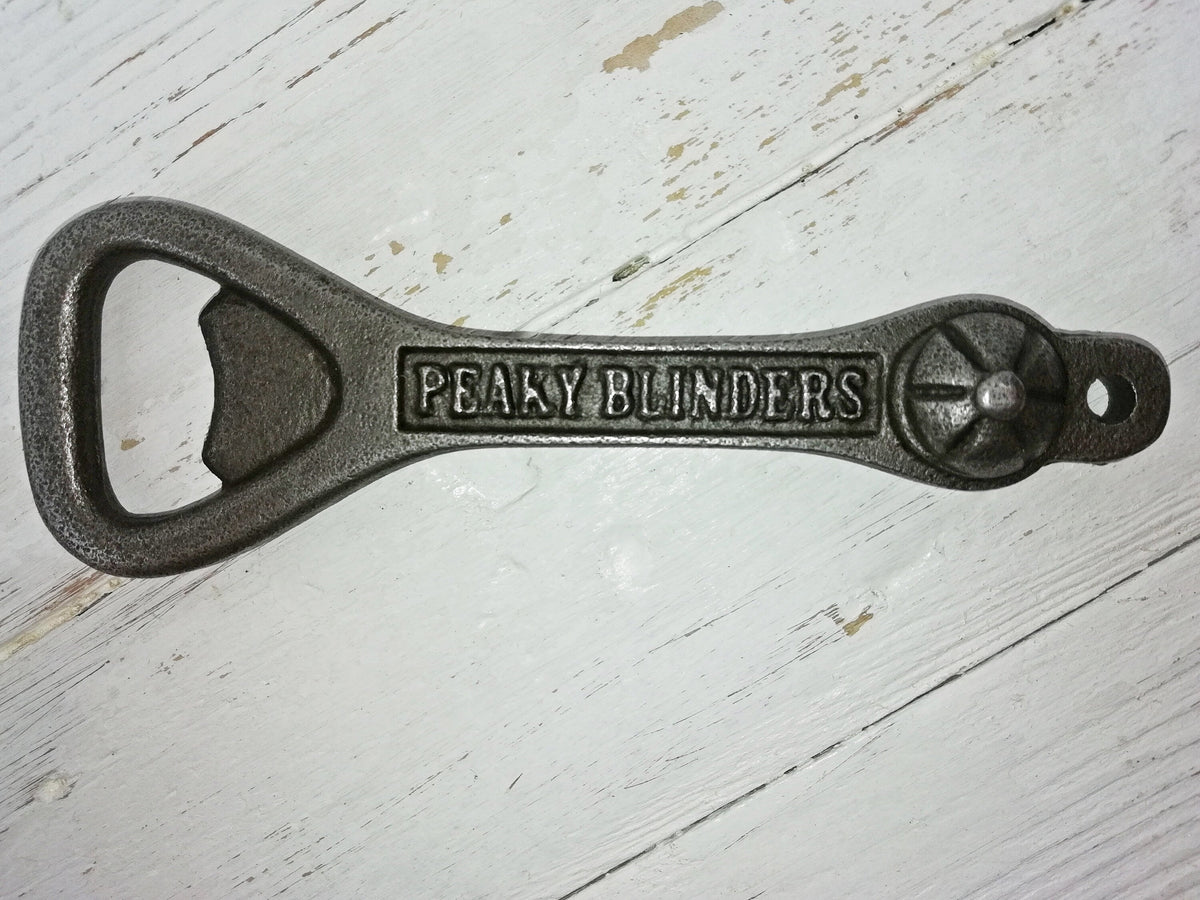Antique Vintage PEAKY BLINDERS Handheld Keyring Cast Iron Bottle Opener - Bar, Hotel, Pub, Man cave, Anniversary, Best Man gift idea