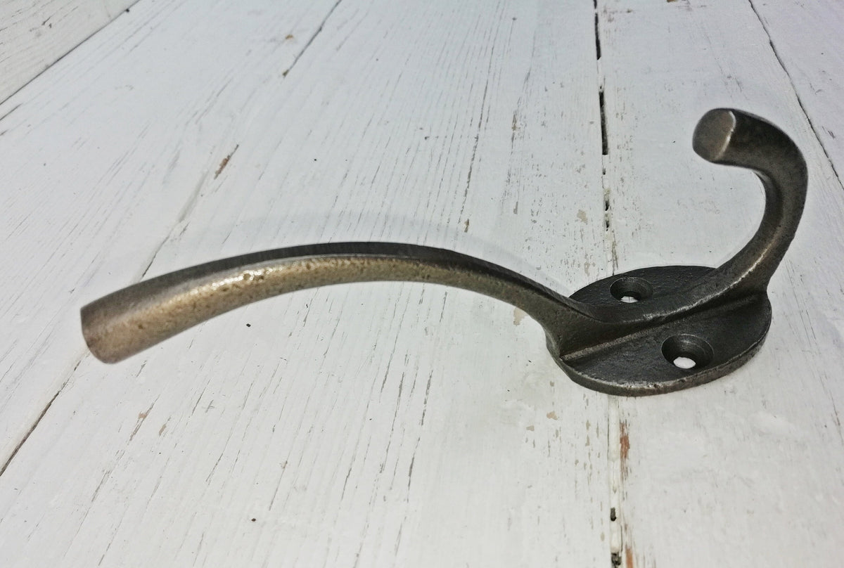 SLEEK DESIGN Beautiful Cast Iron Hat & Coat Hook Decorative Antique Victorian Bedroom Bathroom Door Wall Victorian Vintage Hooks