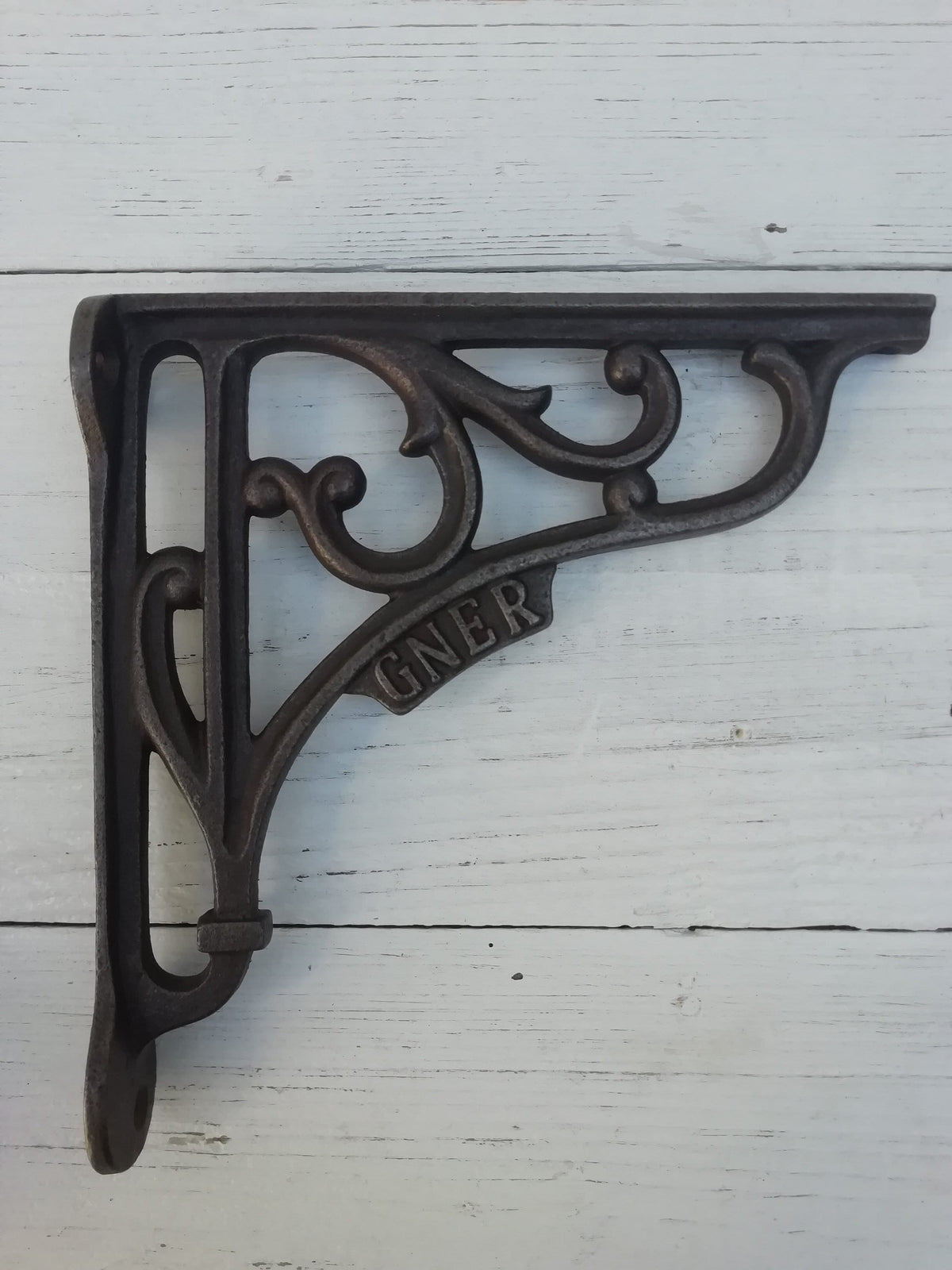 1pc Shelf Wall Bracket GNER scroll design rustic shelf Bracket wall Support books storage Cast Iron book shelf Wall Bracket Support