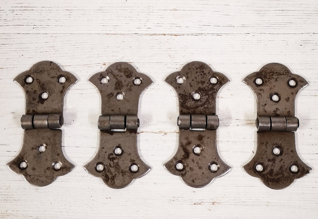 1pc Rustic Rusty cast antique iron Ornate Chest Box Trunk Casket Cabinet Gate Door Butterfly Hinges