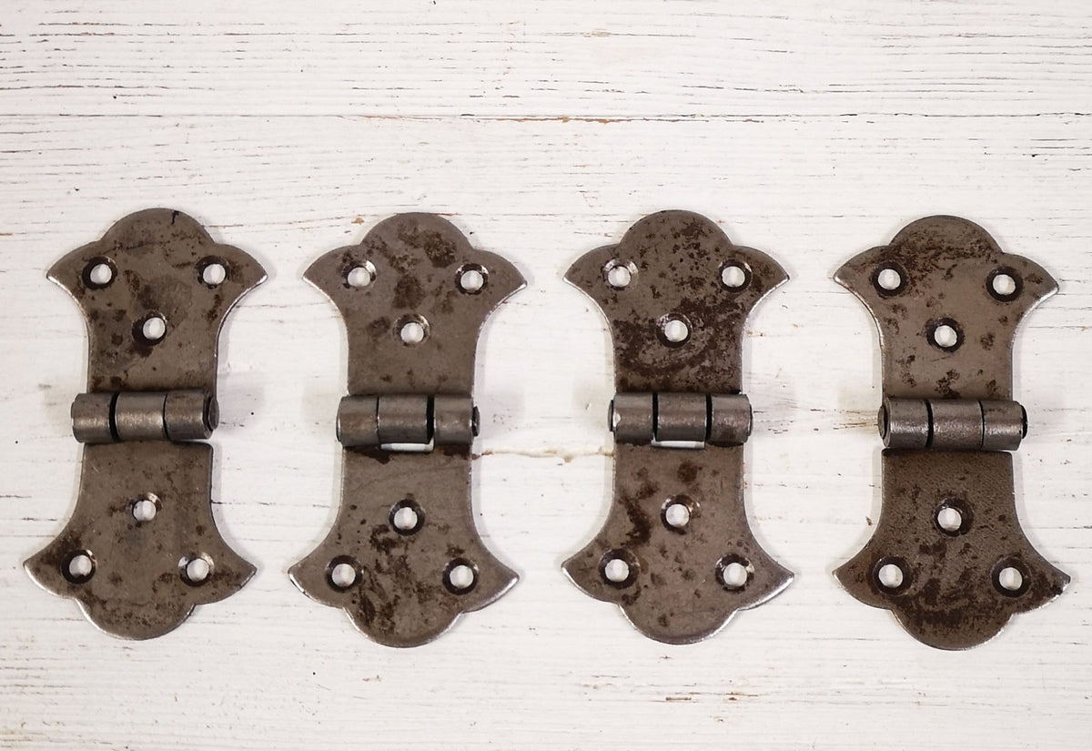 1pc Rustic Rusty cast antique iron Ornate Chest Box Trunk Casket Cabinet Gate Door Butterfly Hinges