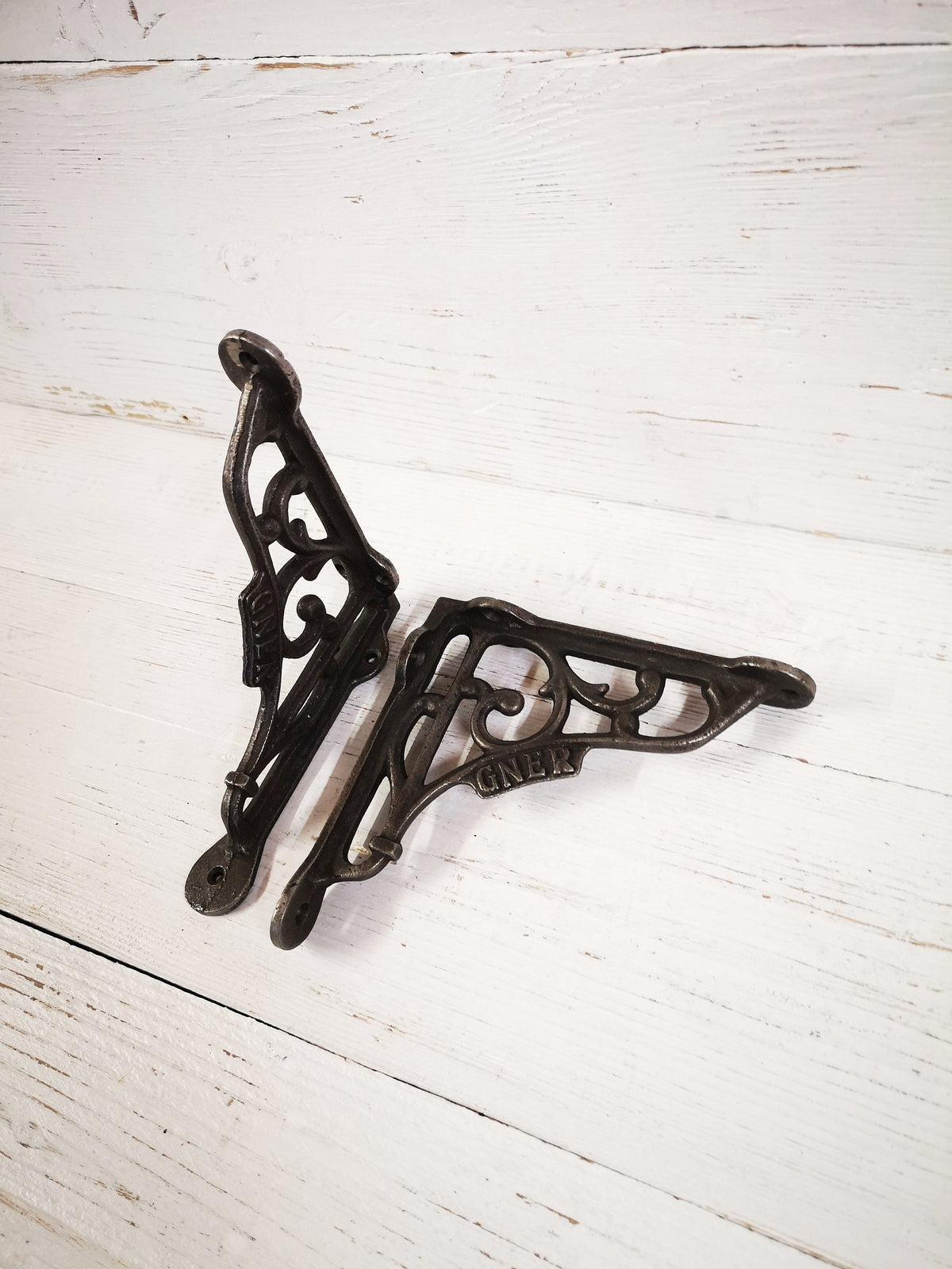 2pcs (a pair) Shelf Wall Bracket GNER 5''x5'' scroll design rustic shelf Bracket wall Support books storage Cast Iron Wall Bracket Support