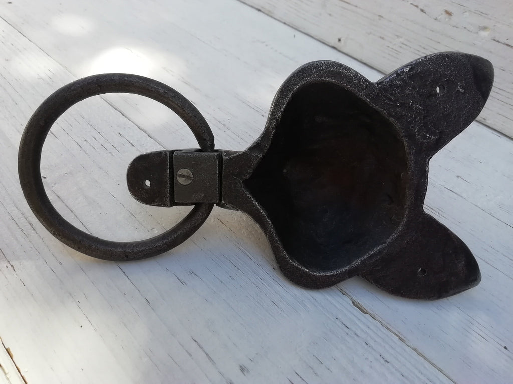 Stunning Classical cast antique iron large Fox design Door Knocker Animal Country Style