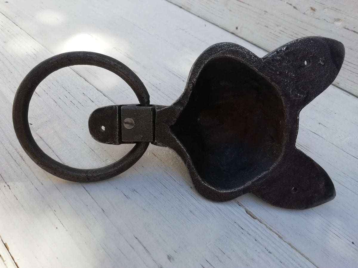 Stunning Classical cast antique iron large Fox design Door Knocker Animal Country Style