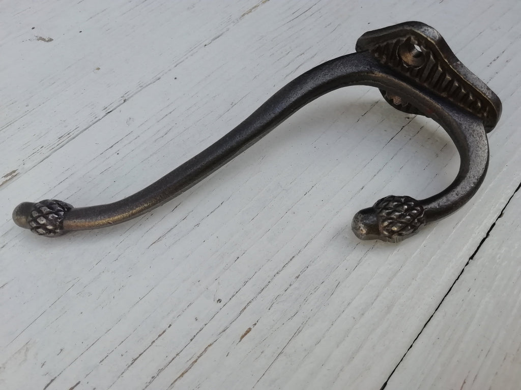 Hat and Coat Hook Pineapple design - Retro Antique Finish Cast antique Iron 11cm
