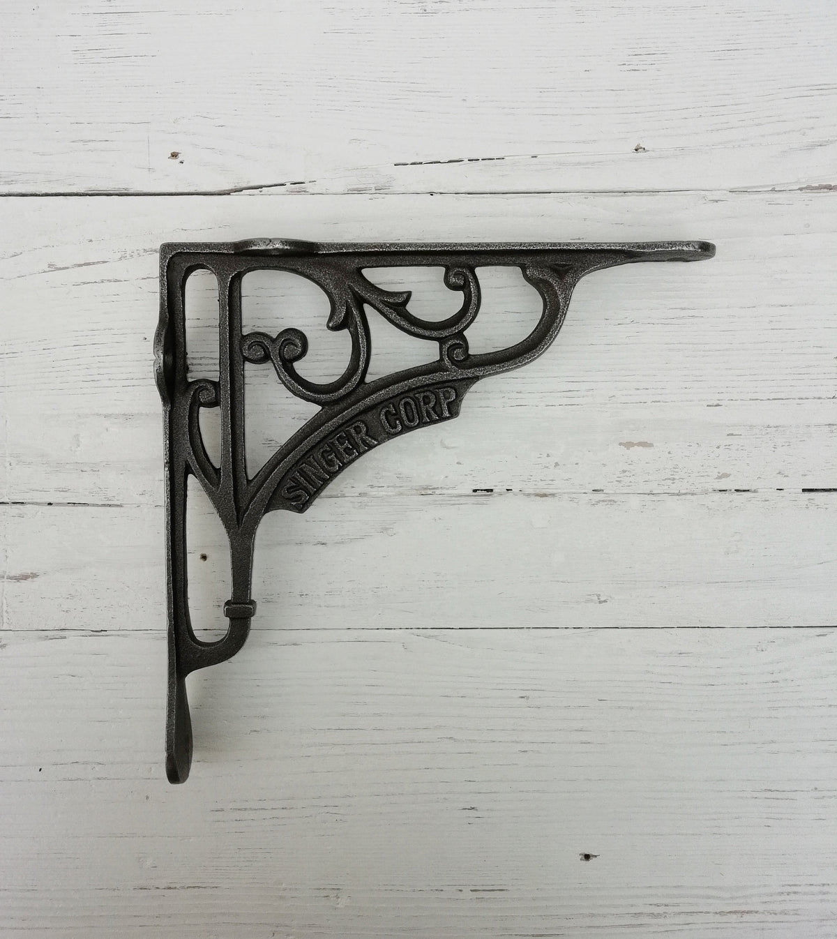 1pc decorative shelf support SINGER design Bracket, wall Support books storage Cast Iron book shelf, suitable for scaffold board
