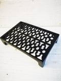 BLACK Cast Iron Air Brick/ Trivet stand Vent Victorian style, hot pot stand