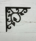 1pc decorative shelf support LEAF design Bracket, wall Support books storage Cast Iron book shelf, suitable for scaffold board