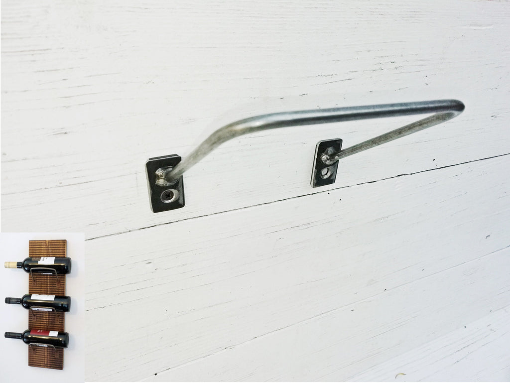 Magazine / WINE BEER Bottle Holder Bracket antique Iron 4.5″ / 110mm, Vintage, Barware Pub Mancave