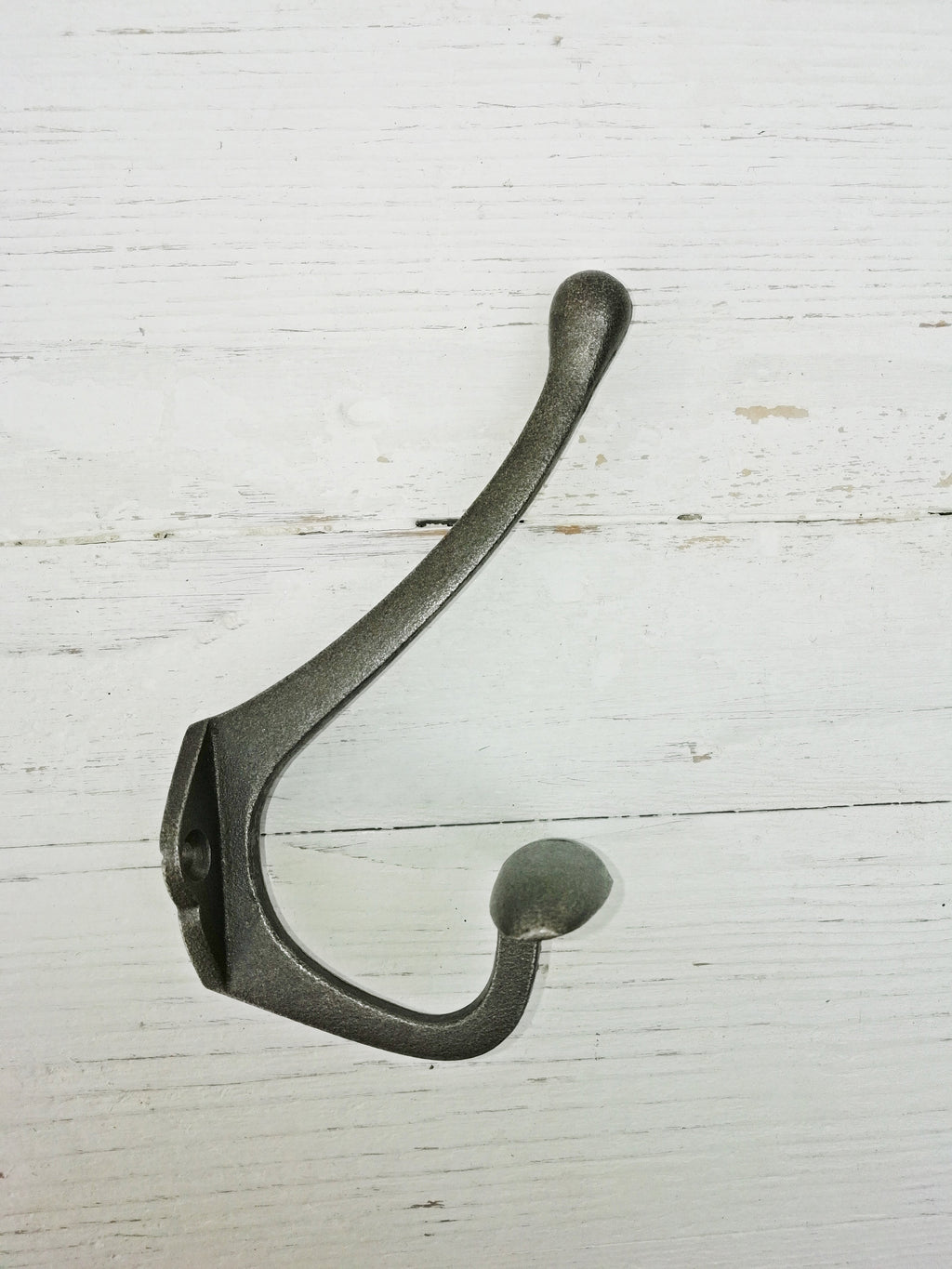 Coat Hook WIDE Double antique cast iron hook