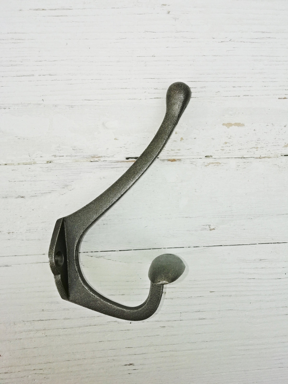 Coat Hook WIDE Double antique cast iron hook