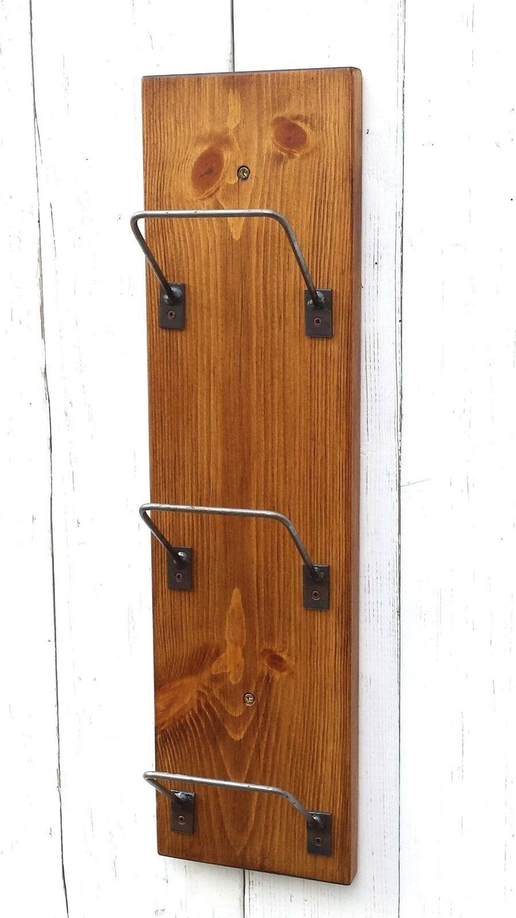 Magazine / WINE BEER Bottle Holder Bracket antique Iron 4.5″ / 110mm, Vintage, Barware Pub Mancave