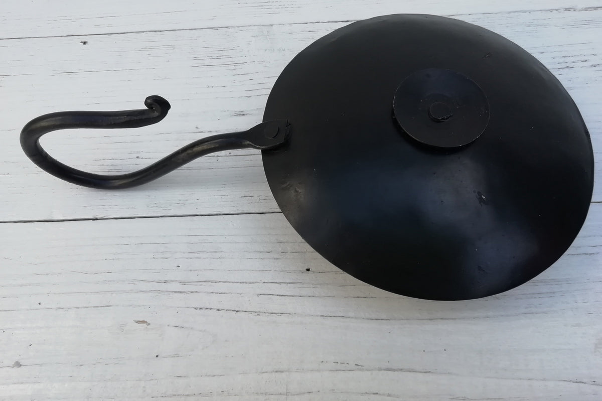 Candle Holder Wee Willie Winkie Style Hand Held Bee Wax finish, rustic Black. Table centrepiece