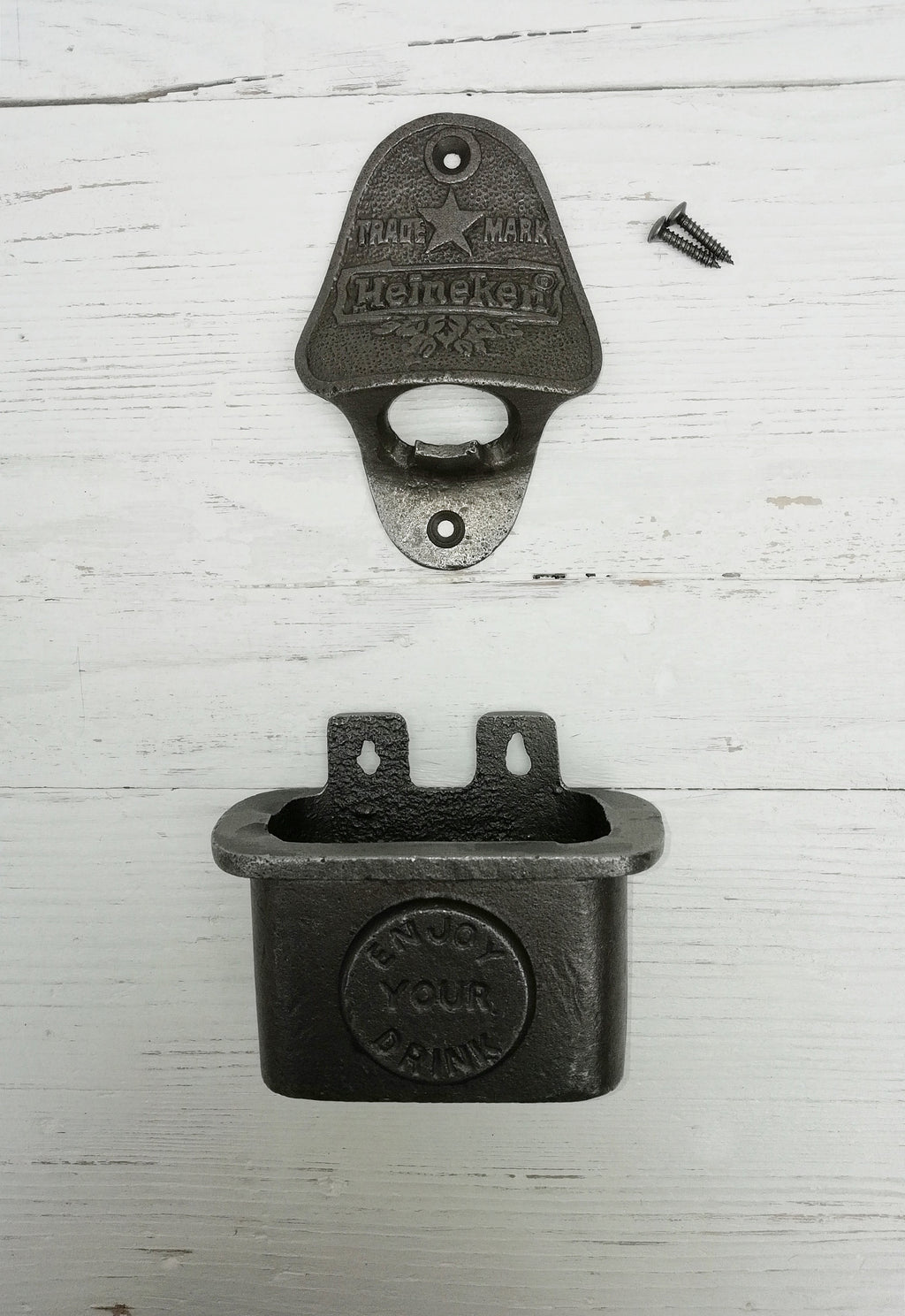 Wall Mounted Cola, Land Rover, Forgotten soldier, Stella, Heineken, Brew Dog etc Beer Bottle Opener with Cap Catcher Great gift idea,Barware