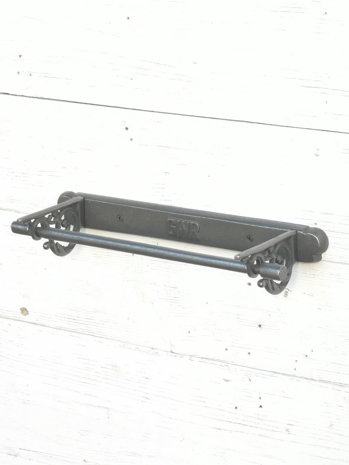 Wall Mounted Cast antique iron Kitchen Roll Holder GWR - Great Western Railway