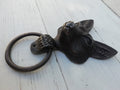 Stunning Classical cast antique iron large Fox design Door Knocker Animal Country Style